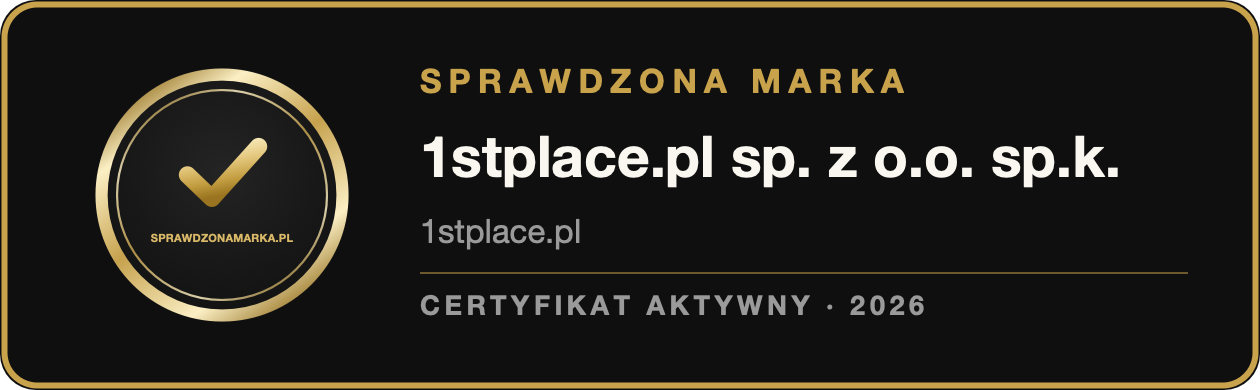 Sprawdzona Marka - certyfikat