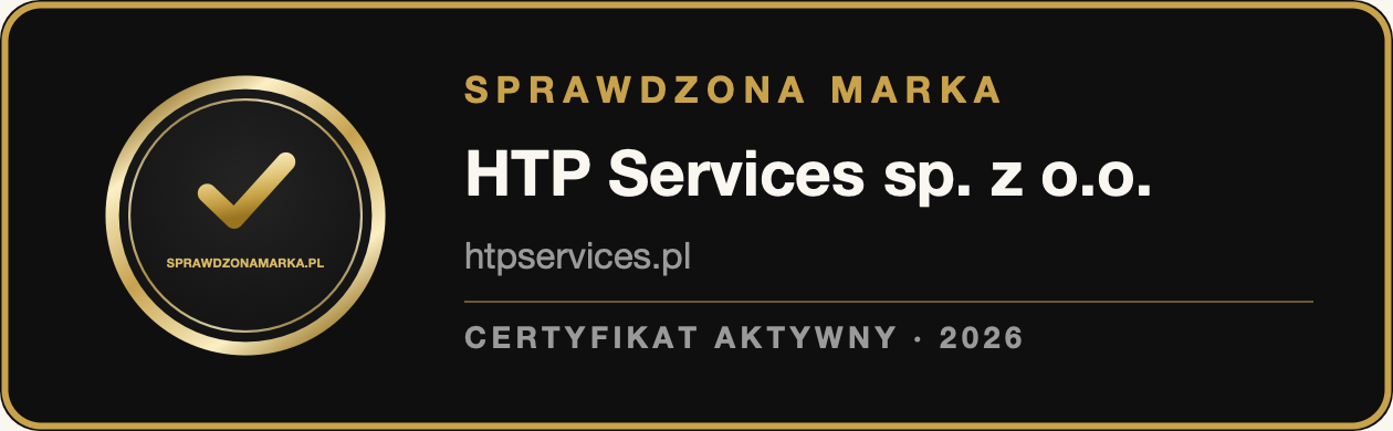 Sprawdzona Marka - certyfikat