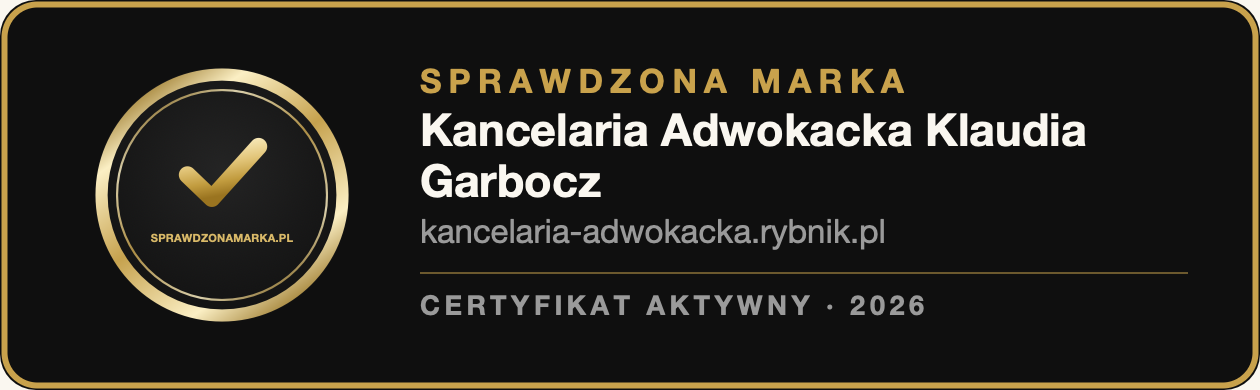 Sprawdzona Marka - certyfikat