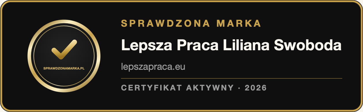 Sprawdzona Marka - certyfikat